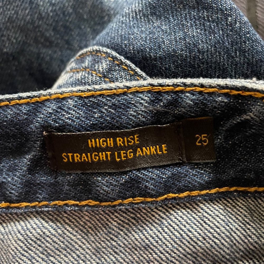 NWT Lee Vintage Modern High Rise Straight Leg Ankle 25 KC Blues - Picture 16 of 16